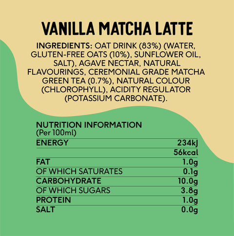 Vanilla Oat Matcha Latte