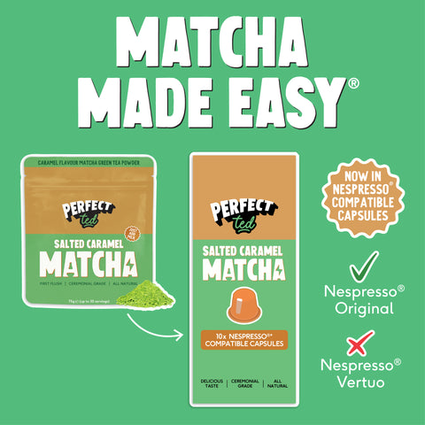 Salted Caramel Matcha Nespresso® Compatible Pods