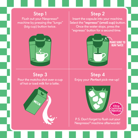 Strawberry Matcha Nespresso® Compatible Pods