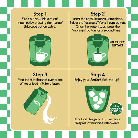 Vanilla Matcha Nespresso® Compatible Pods