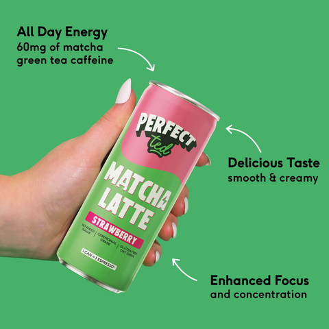 Strawberry Oat Matcha Latte