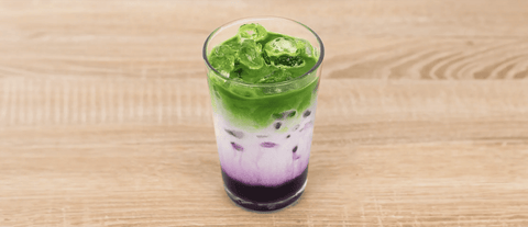 blackberry matcha latte recipe - PerfectTed
