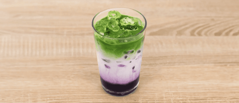 blackberry matcha latte recipe - PerfectTed