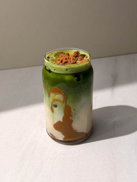 how to make a biscoff matcha latte - PerfectTed