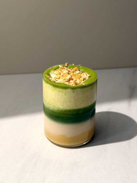 how to make a custard cream matcha latte - PerfectTed