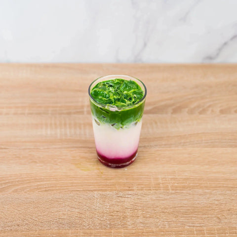 how to make a strawberry matcha latte - iced - PerfectTed