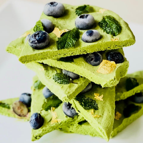 matcha frozen yoghurt bark (vg) - PerfectTed