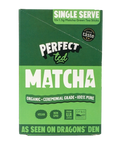 Perfect Ted single serve Organic matcha green tea sticks.