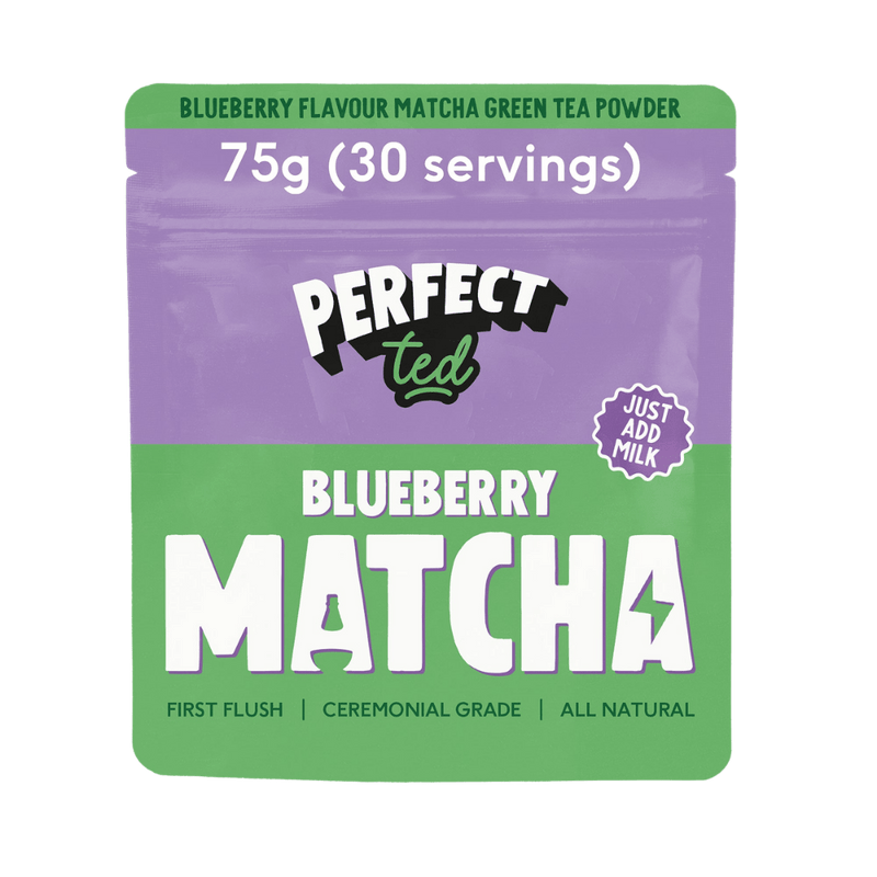 Blaubeer-Matcha-Pulver