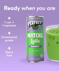 blueberry oat matcha latte - PerfectTed - Matcha Latte