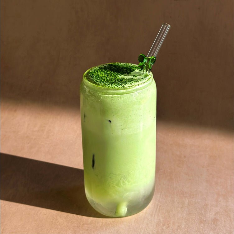 Frisches Minz-Matcha-Pulver