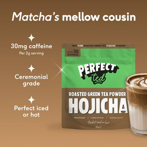 hojicha powder - 30g - PerfectTed -