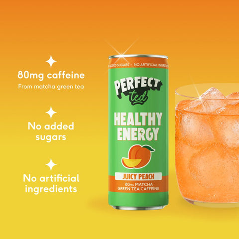 juicy peach healthy energy - PerfectTed - Energy Drinks