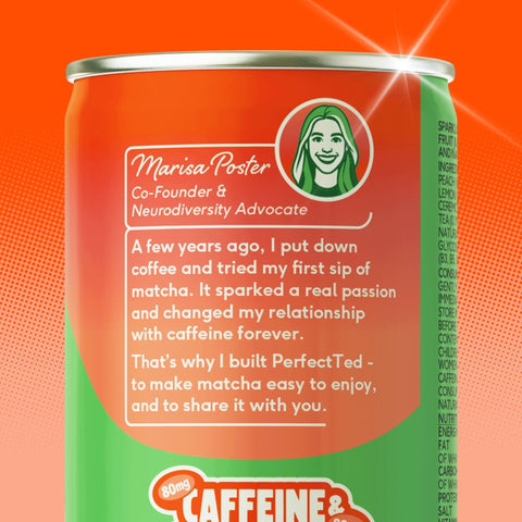 juicy peach matcha energy drink - PerfectTed - unlisted