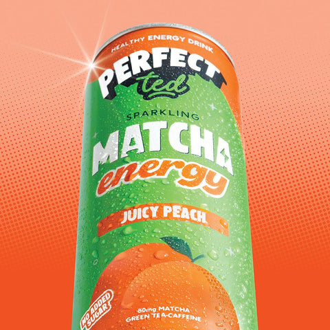 juicy peach matcha energy drink - PerfectTed - unlisted