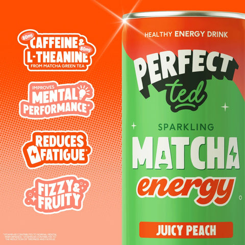 juicy peach matcha energy drink - PerfectTed - unlisted