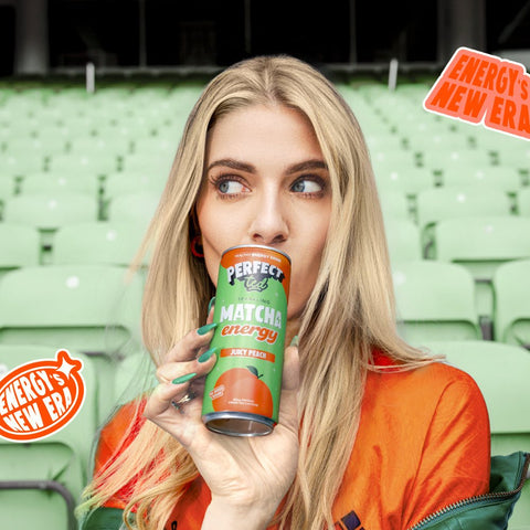 juicy peach matcha energy drink - PerfectTed - unlisted