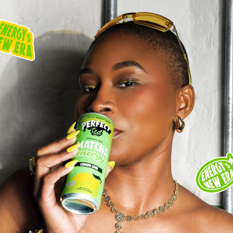 lemon lime matcha energy drink - PerfectTed - unlisted