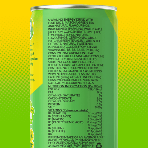 lemon lime matcha energy drink - PerfectTed - unlisted
