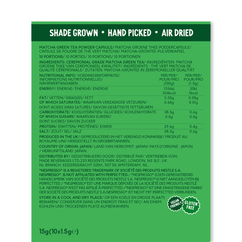 Original Matcha Nespresso® Compatible Pods - PerfectTed - Matcha Pods