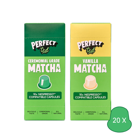 Original & Vanilla Nespresso® Pods Bundle - PerfectTed - Matcha Pods