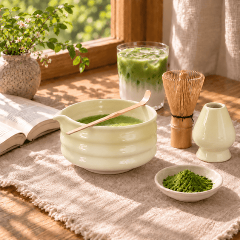 perfect ted butter yellow matcha set - PerfectTed -