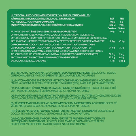 pistachio matcha powder - PerfectTed -