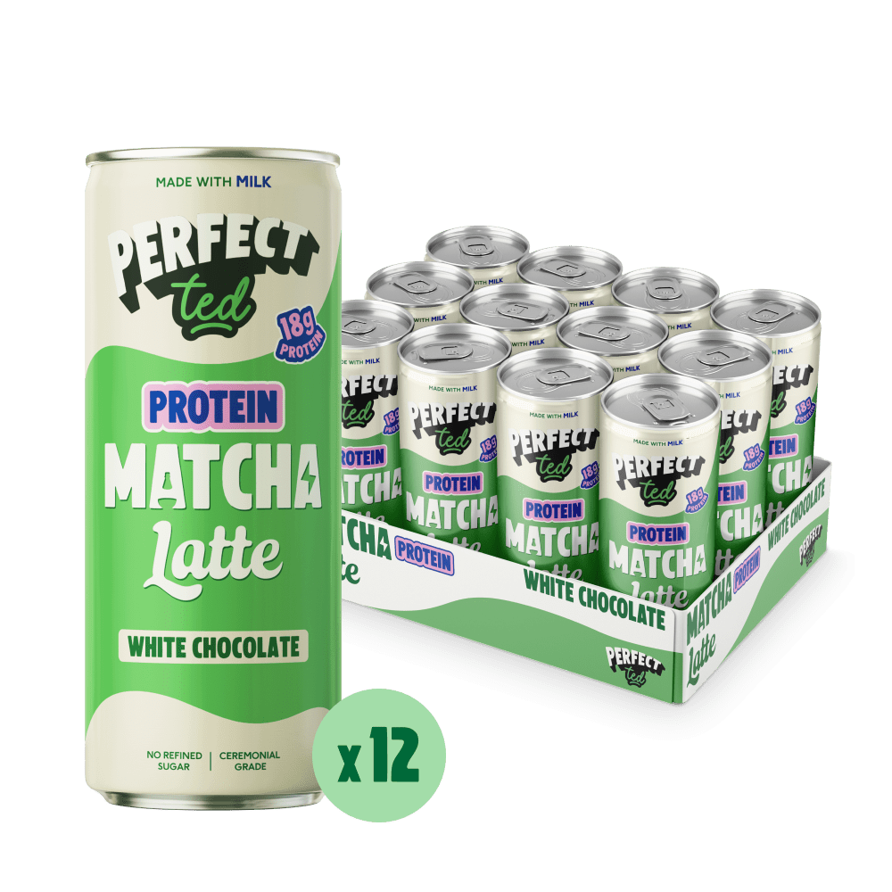 protein matcha latte - white chocolate - PerfectTed - Matcha Latte