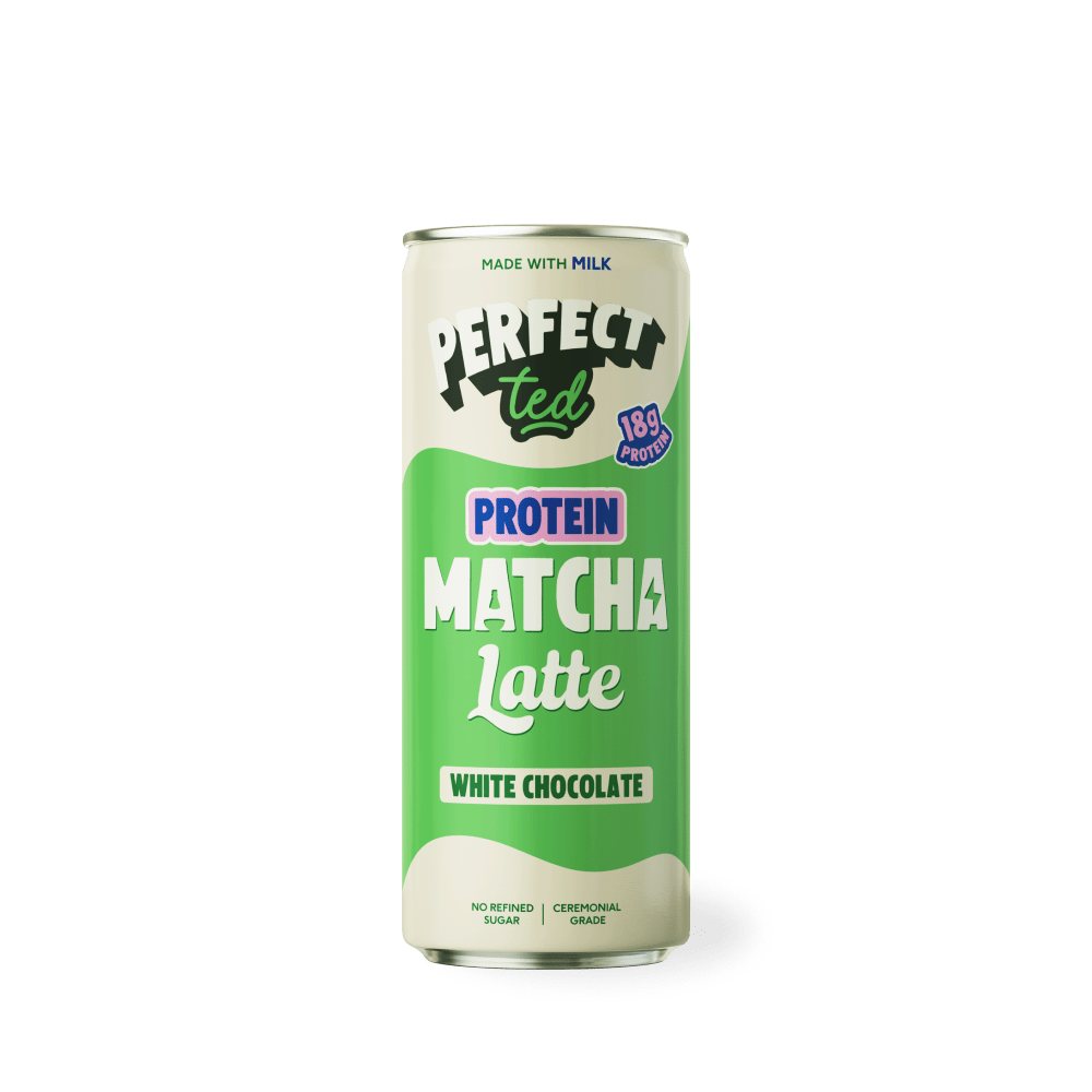 protein matcha latte - white chocolate - PerfectTed - Matcha Latte