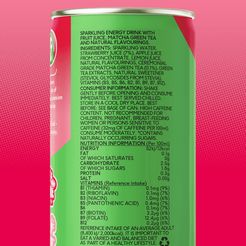 strawberry matcha energy drink - PerfectTed - unlisted