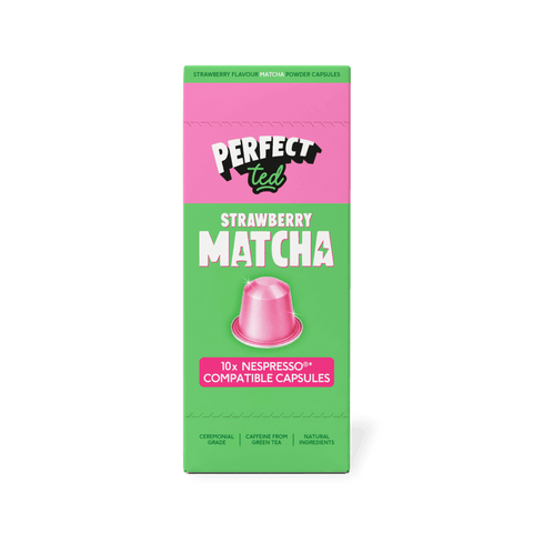 strawberry matcha nespresso® compatible pods - PerfectTed - Matcha Pods