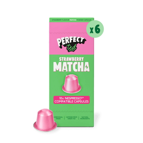 strawberry matcha nespresso® compatible pods - PerfectTed - Matcha Pods