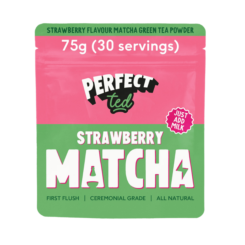 Erdbeer-Matcha-Pulver