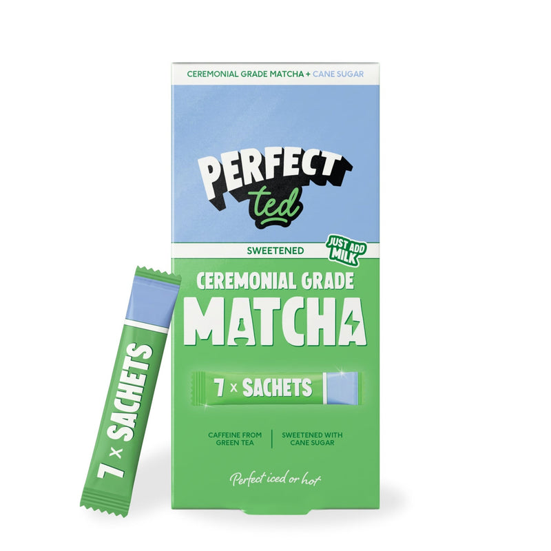 sweetened ceremonial grade matcha sachets