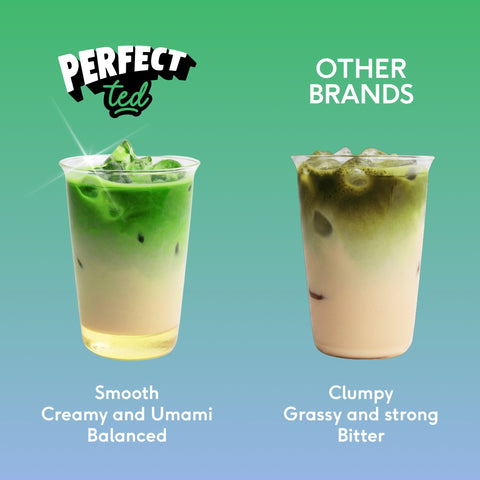 sweetened ceremonial grade matcha sachets - PerfectTed -