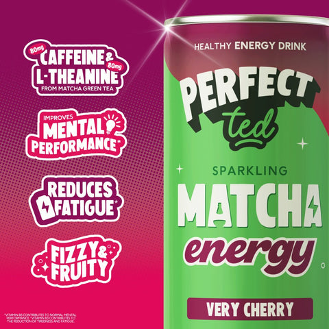 very cherry matcha energy drink - PerfectTed - unlisted