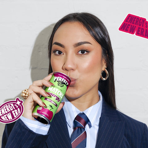 very cherry matcha energy drink - PerfectTed - unlisted