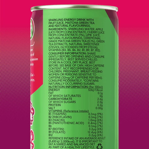 very cherry matcha energy drink - PerfectTed - unlisted